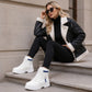 Women's Warm Plush-Lined Martin Boots