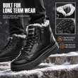 🥾 Toasty Coziness, Sturdy Grounded Comfort | Men's Winter High Top Snow Boots Thickened Thick Sole Warm Shoes