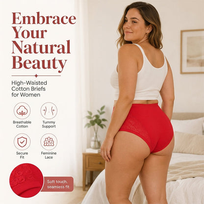 🌸Hot Sale 50% OFF💖Plus Size High Waist Leak Proof Cotton Panties-Everyday Comfort, Extra Peace of Mind