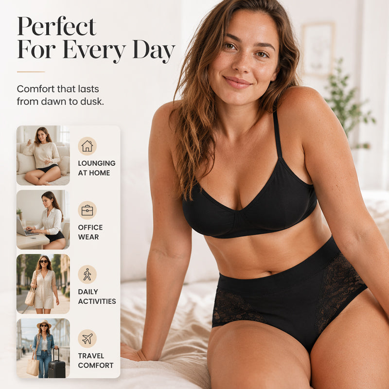 🌸Hot Sale 50% OFF💖Plus Size High Waist Leak Proof Cotton Panties-Everyday Comfort, Extra Peace of Mind