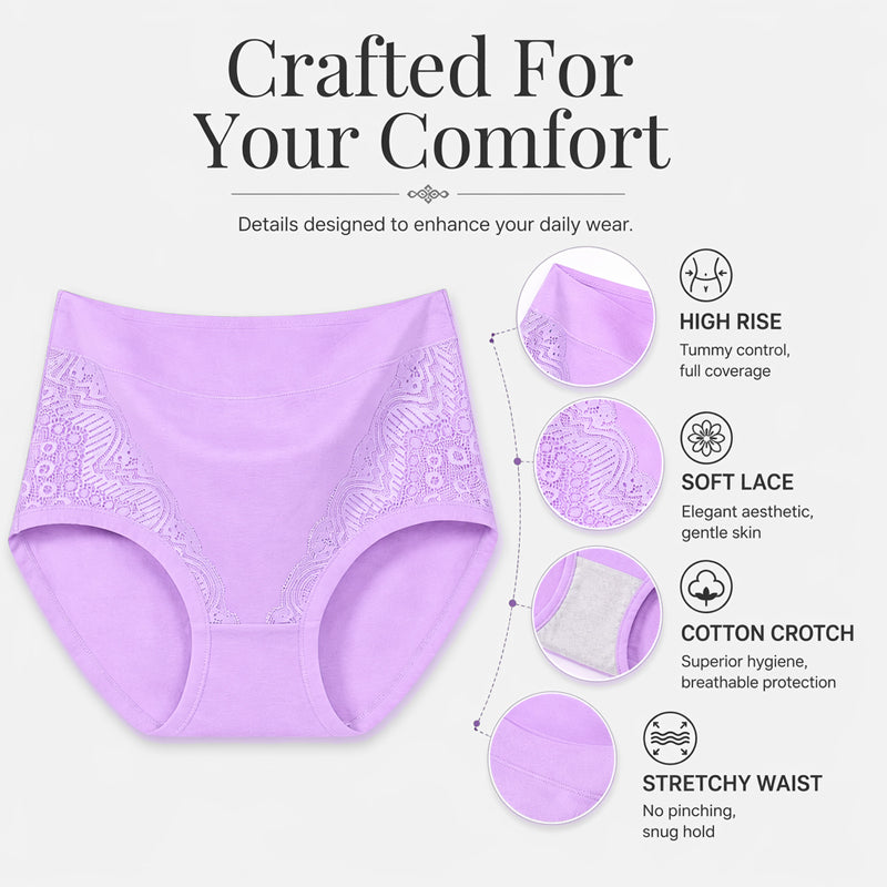 🌸Hot Sale 50% OFF💖Plus Size High Waist Leak Proof Cotton Panties-Everyday Comfort, Extra Peace of Mind