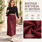Women's High-Waisted Cargo Midi Skirt