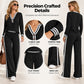 🌸Hot Sale 50% OFF💖Women's Striped Long Sleeve Top & Wide-Leg Pants Set