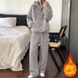 Women's Warm Plush Loose-Fit Hoodie & Pants Set