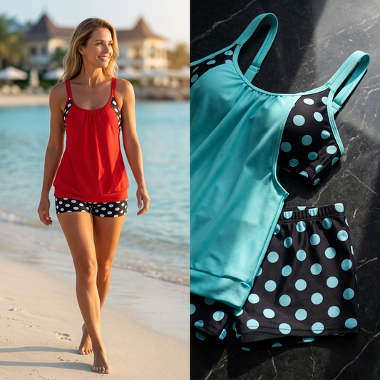 👙 Bikiny s puntíky [S–3XL] – retro styl | Skladem ⚫📏📦